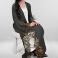 EQ07 Lace Trim Abaya
