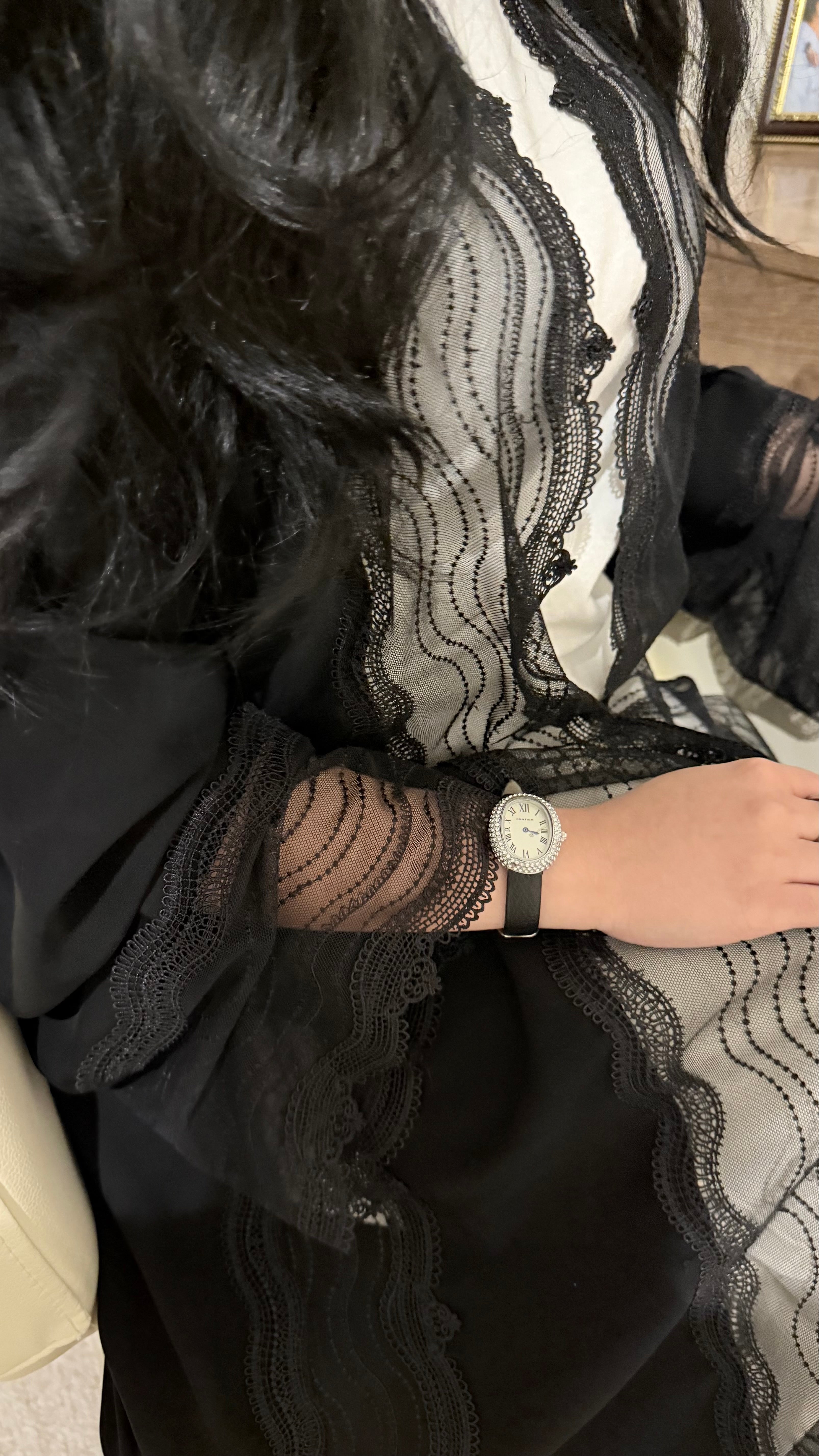 EQ46 Signature Lace Abaya
