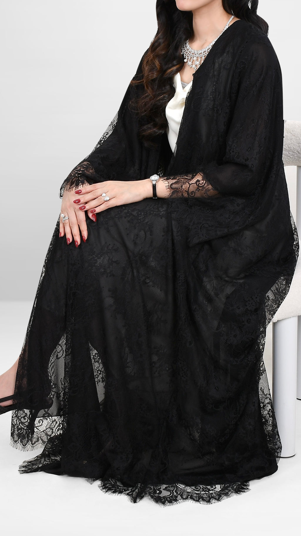 EQ02 Full Lace Abaya