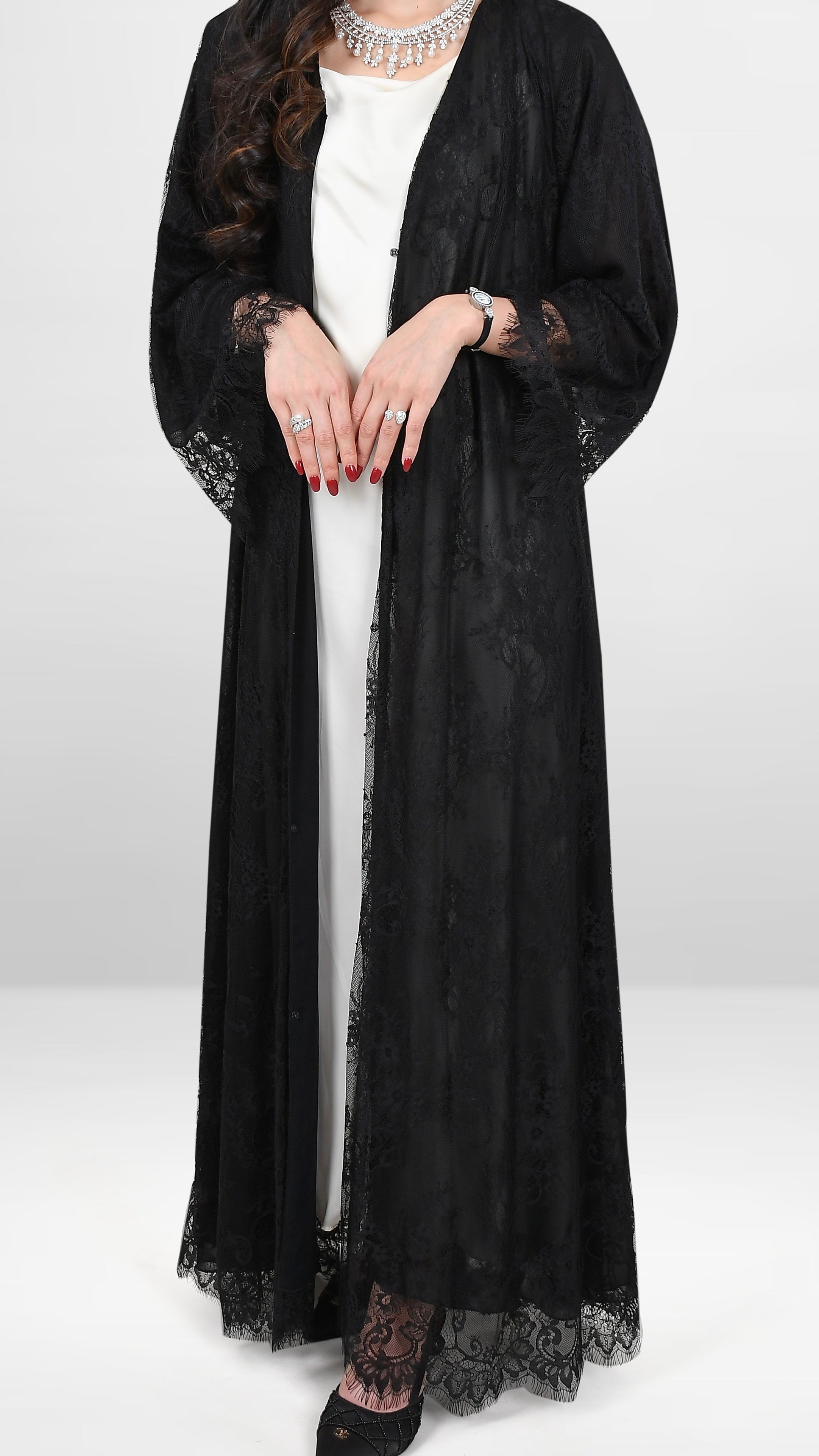EQ02 Full Lace Abaya