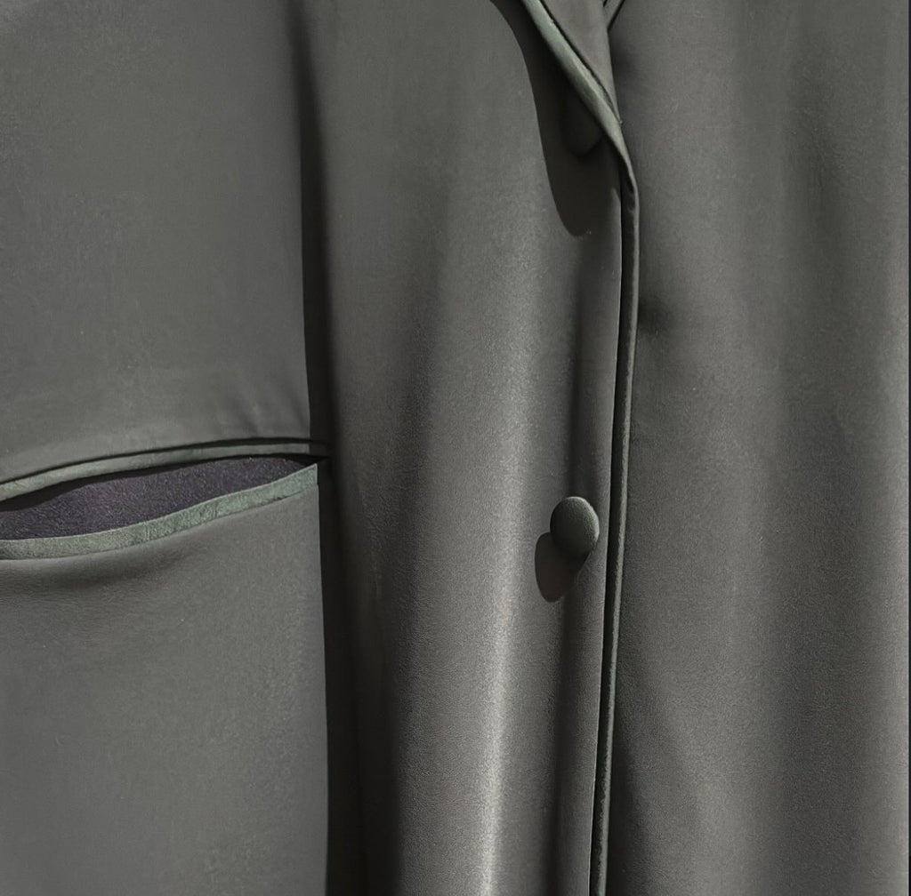 EQ012 Olive Open Abaya