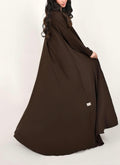 EQ013 Brown Bisht Abaya