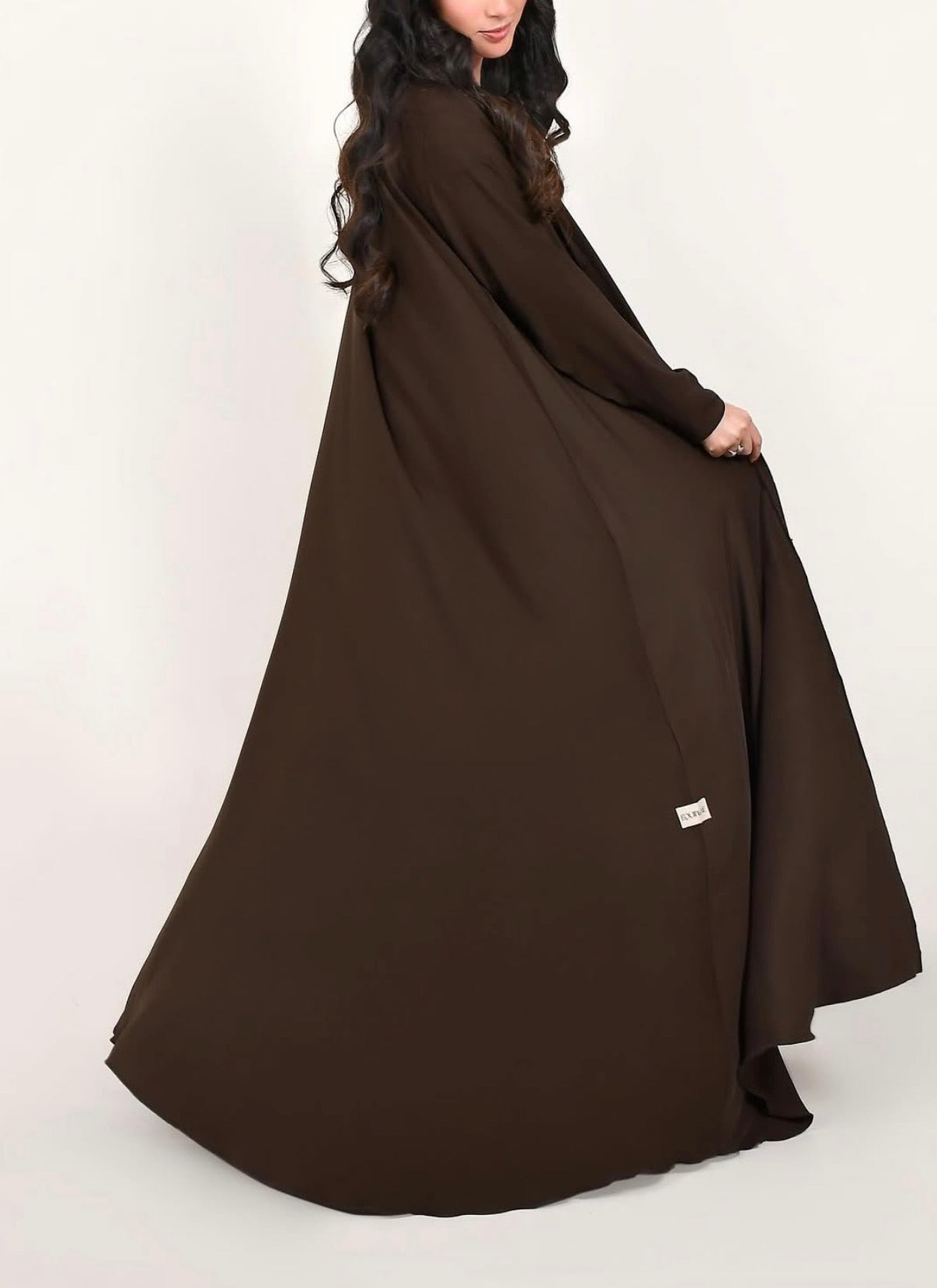 EQ013 Brown Bisht Abaya